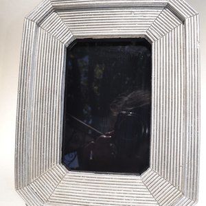 antique look easel back silver art deco scrying Divination black mirror (32)